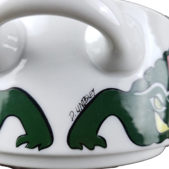 LJungberg Collection Alligator Gumbo Two Handled Bowl Set 1994 New Orleans - Picture 10 of 11